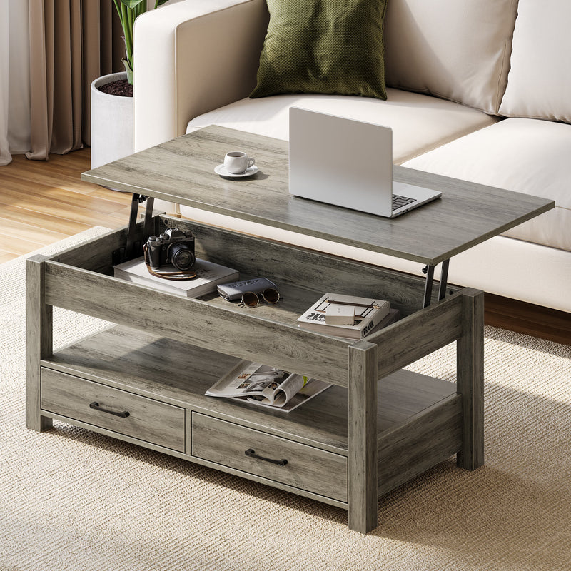 Greenstell Lift Top Coffee Table with 2 Drawers