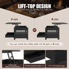 Greenstell Coffee Table, 41.7" Lift Top Coffee Table with Drawers and Hidden Compartment, Black