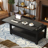 Greenstell Coffee Table, 41.7" Lift Top Coffee Table with Drawers and Hidden Compartment, Black