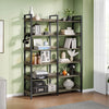 Greenstell 67" Industrial 6-Tier Bookshelf, Storage Rack with Open Shelves, Metal Frame