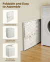 Greenstell Laundry Hamper with Lid, 90L Clothes Hamper with 2 Removable Liner Bags & 2 Mesh Laundry Bags, Handwoven Synthetic Rattan Laundry Basket for Clothes, Toys in Bathroom, Bedroom White