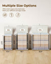 Greenstell Laundry Hamper with Lid, 90L Clothes Hamper with 2 Removable Liner Bags & 2 Mesh Laundry Bags, Handwoven Synthetic Rattan Laundry Basket for Clothes, Toys in Bathroom, Bedroom White