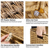 GREENSTELL Laundry Hamper with Lid, 60L/90L/125L Clothes Hamper with 2 Removable Liner Bags & 2 Mesh Laundry Bags, Handwoven Synthetic Rattan Laundry Basket for Clothes, Toys in Bathroom, Bedroom