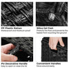 Greenstell Laundry Hamper with Lid, 90L Clothes Hamper with 2 Removable Liner Bags & 2 Mesh Laundry Bags, Handwoven Synthetic Rattan Laundry Basket for Clothes, Toys in Bathroom, Bedroom Black