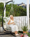 GREENSTELL Hammock Swing Stand, Hanging C-Stand with Buckle and Spring Hook, for Indoor, Outdoor, Sturdy Hanging Stand Max Load 330lbs