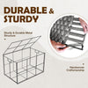 GREENSTELL Storage Basket with Lid, 27.7 Gallon(105L) Lagre Wicker Blanket Storage Basket with Handles, Foldable, 2 Removable Liner Bags, Metal Frame, for Bedroom, Laundry Room, Grey,25.6"*15.7"*15.7"