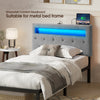GREENSTELL Headboard with 60,000 DIY Color of LED Light, USB & Type C Post, Attach Frame, Height Adjustable, Wall Mounted Head Boards Only, Sturdy & Stable