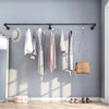 Greenstell Industrial Pipe Wall Mounted Clothes Rack Long