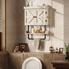 Greenstell Bathroom Wall Cabinet with Adjustable Shelf and 2 Hooks