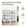 Greenstell Plastic Stackable Cube Storage Organizer 20 Closet Cubes White