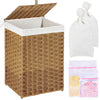 Greenstell Laundry Hamper with Lid, 60L Clothes Hamper with Removable Liner Bags and Mesh Bags