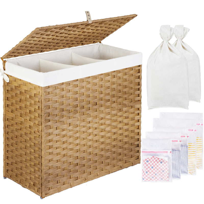 Divided sales clothes hamper