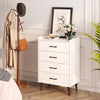 Greenstell 4 Drawer Chest with 4 Set Foldable Drawer Dividers, Dresser with Anti-Tipping