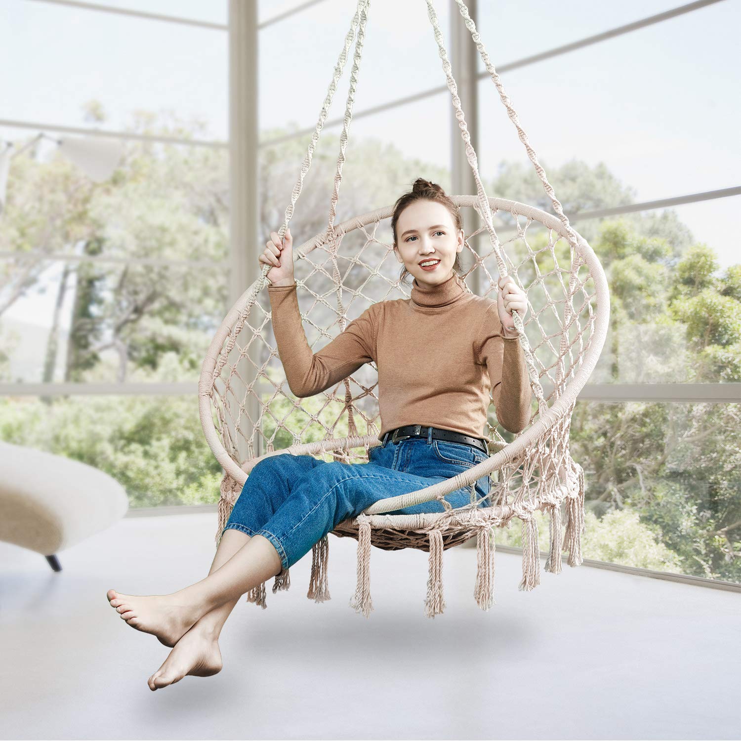 Swing hot sale sitting chair