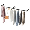 Greenstell Industrial Pipe Wall Mounted Clothes Rack Long