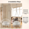 Greenstell Handmade Macrame Swing Chair Hammock Chair Large (40.2*32.7inch)