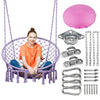 Greenstell Handmade Macrame Swing Chair Hammock Chair Large (40.2*32.7inch)