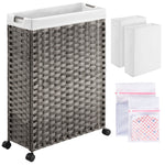 Greenstell Slim 50L Laundry Hamper with 2 Removable Liner Bags & 2 Mesh Bags