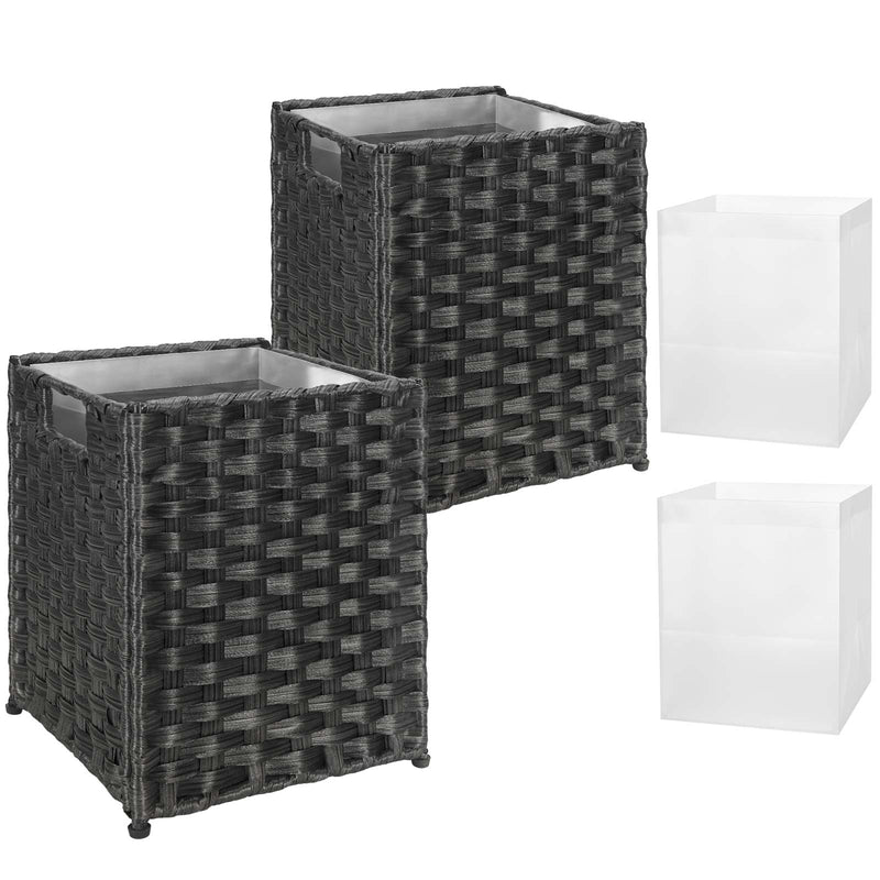 Greenstell Woven Waste Basket with Handles and 2 Liners