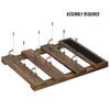 Greenstell Rustic Wall Mounted Coffee Mug Rack with Chalkboard 8 Hooks White