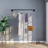 Greenstell Industrial Pipe Wall Mount Clothes Rack Black (36*10 in)
