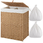 Greenstell Woven Synthetic Rattan Collapsible Laundry Hamper Standard (18*12*24 in)