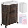 Greenstell Slim 30L Laundry Hamper with 2 Removable Liner Bags & 2 Mesh Bags