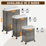 Greenstell Slim 30L Laundry Hamper with 2 Removable Liner Bags & 2 Mesh Bags