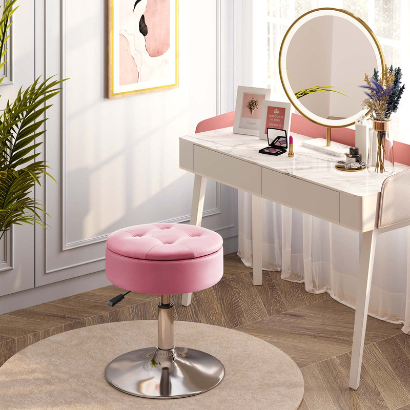 blush pink dressing table stool Pink Vanity Stool